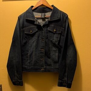 Faded Glory Dark Denim Jean Jacket
